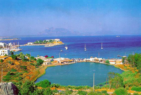 Datca-A view from the pool to harbour